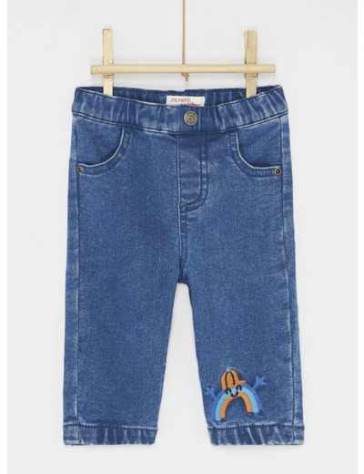 Jean uni denim moyen pour bébé garçon