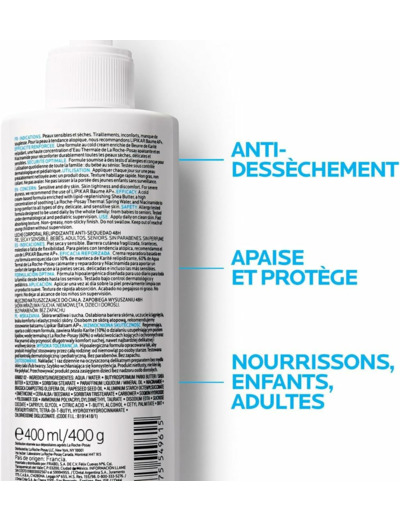 La Roche-Posay -  Lipikar Lotion pour le corps - 400 ml