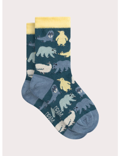 Chaussettes à motif animaux polaires pour garçon