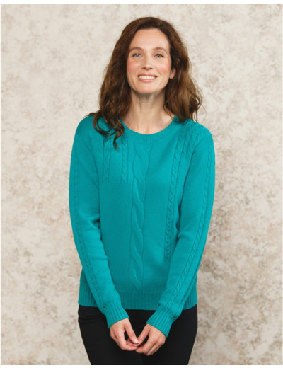 Pull moelleux vert