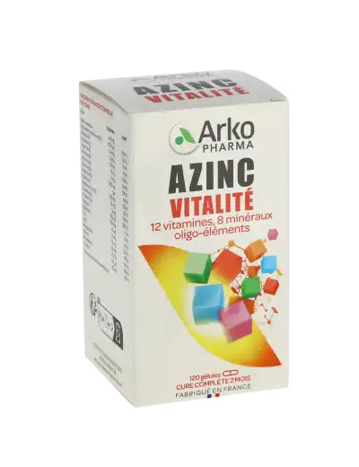 Azinc Forme Et Vitalité Gélules Dès 15 Ans Fl/120