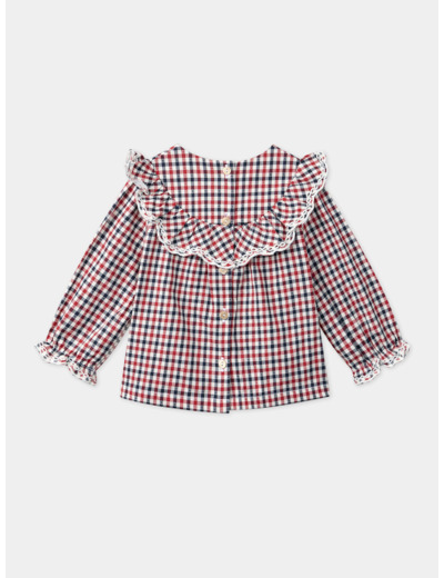 Blouse à carreaux