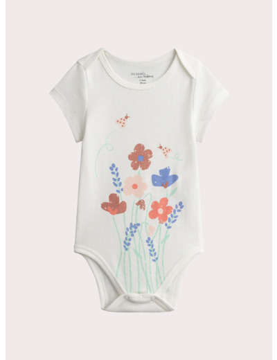 Lot de 2 body à imprimé fleuri pour bébé fille