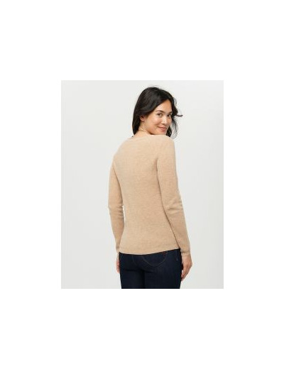 Pull brun laine cachemire