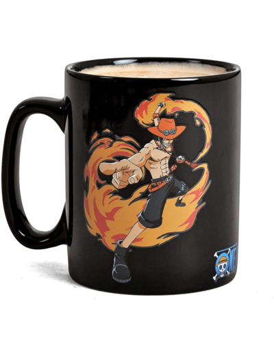 ABYstyle - Céramique - ONE PIECE - Mug Heat Change - 460 ml - Luffy & Ace