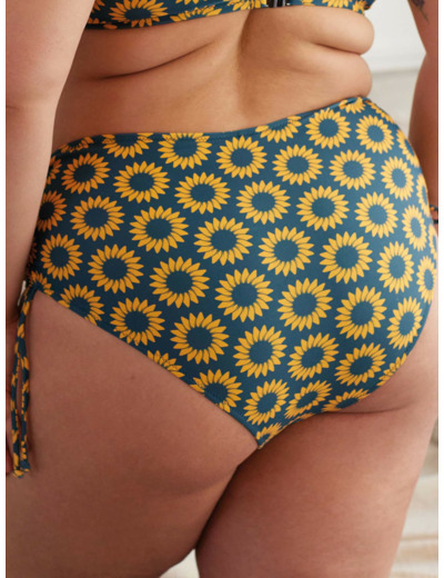 SWIMMYKO Imprimé tournesol maillot de bain culotte haute