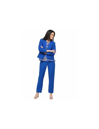 Pantalon chic bleu roi