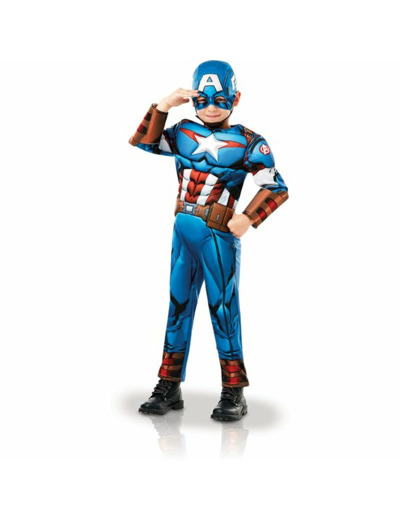 Déguisement Captain America Taille M 5-6 ans