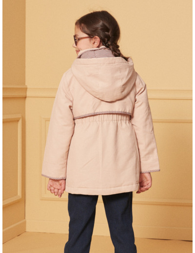 Parka mi-saison 2 en 1 beige