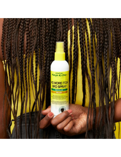 No More Itch Gro Spray 8 oz – Apaisez, Protégez et Sublimez Vos Locs, Twists et Tresses