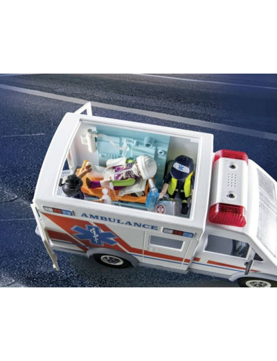 Ambulance Playmobil City Action Avec Enfant Blessé