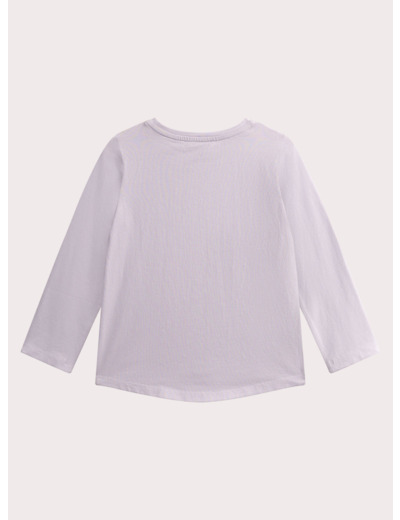 T-shirt lilas imprimé fleuri pour fille