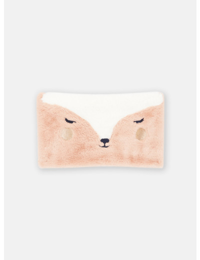 Snood en fausse fourrure motif biche pour fille