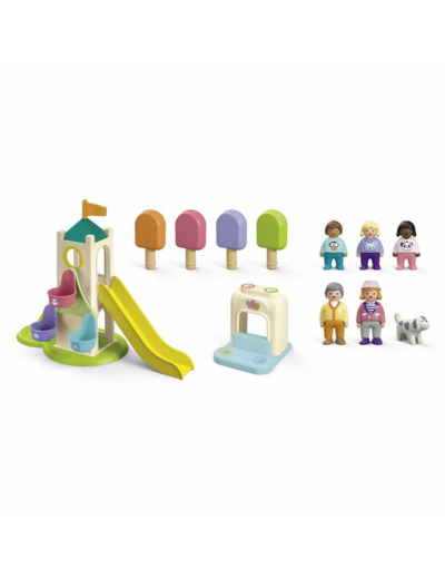 Aire de jeu avec toboggan géant Playmobil Junior 71703