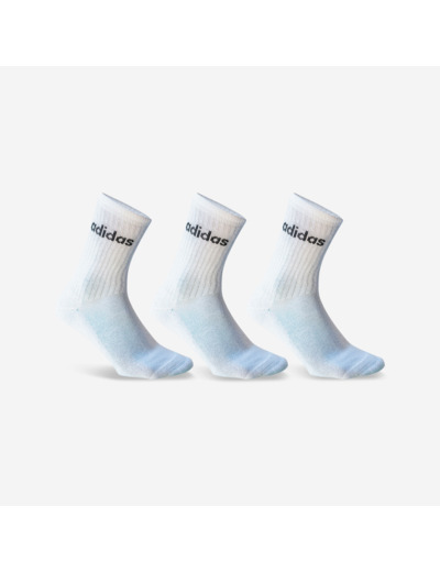 CHAUSSETTES DE SPORT HAUTES ADIDAS BLANC LOT DE 3