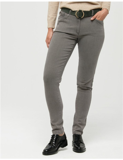 Jean gris slim stretch