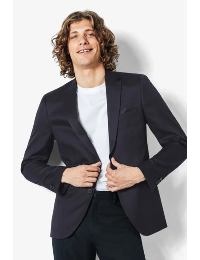 Veste de costume slim - Bleu foncé