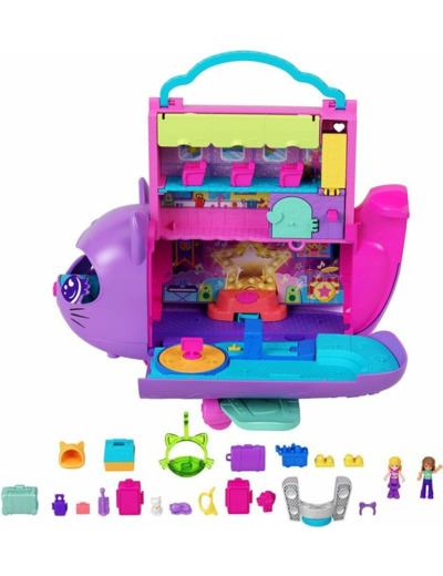 Avion chat transformable Polly Pocket