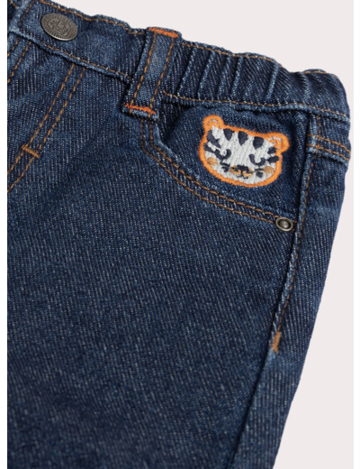 Jean en denim foncé pour bébé garçon