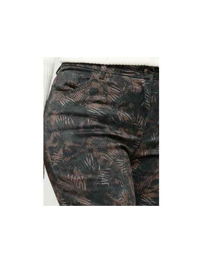 Pantalon marron motifs