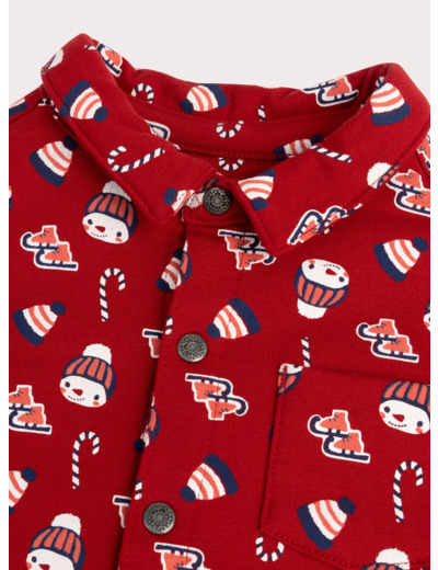 Chemise à imprimé hivernal pour bébé garçon