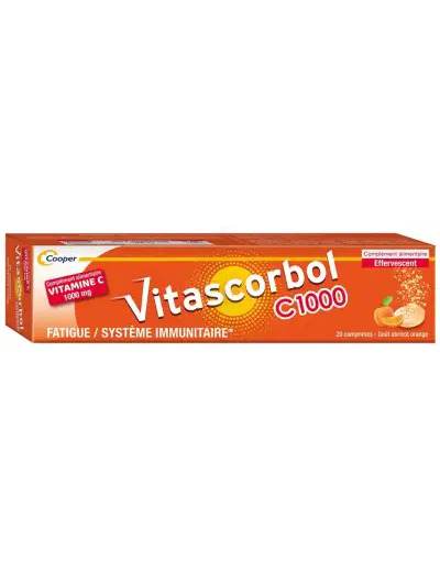 Vitascorbol C 1000 Comprimés Effervescents B/20