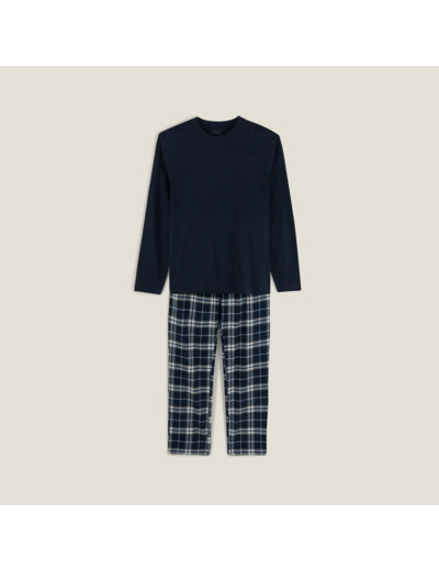 Ensemble pyjama en flanelle - Bleu foncé