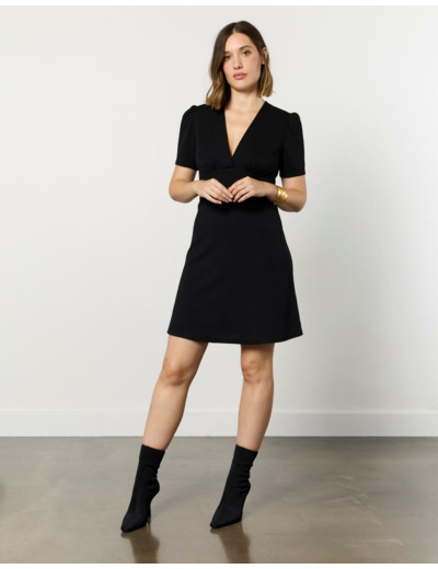 Robe courte unie NOIR