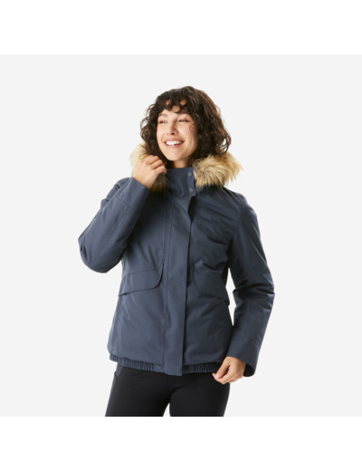 Blouson de randonnée -8°C imperméable femme, NH500 bleu