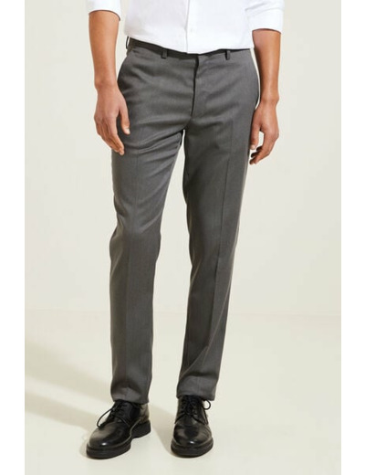 Pantalon de costume uni slim - Gris foncé