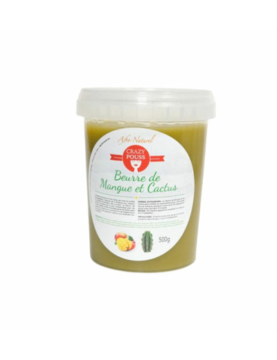 CRAZY POUSS BEURRE DE MANGUE ET CACTUS 500G