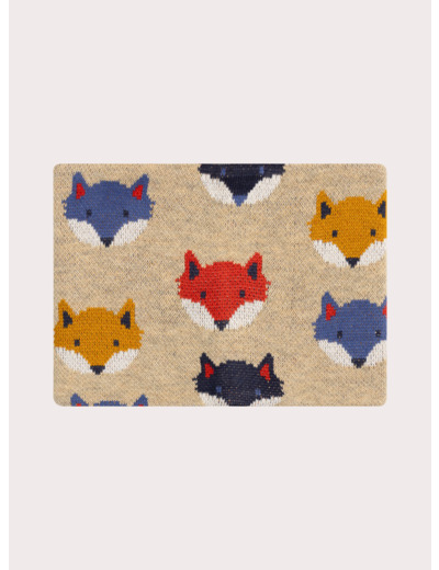 Snood à motif renard pour garçon