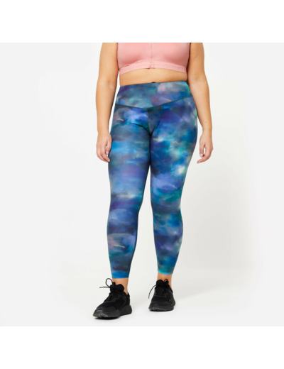 Legging grande taille taille haute femme, multicolore