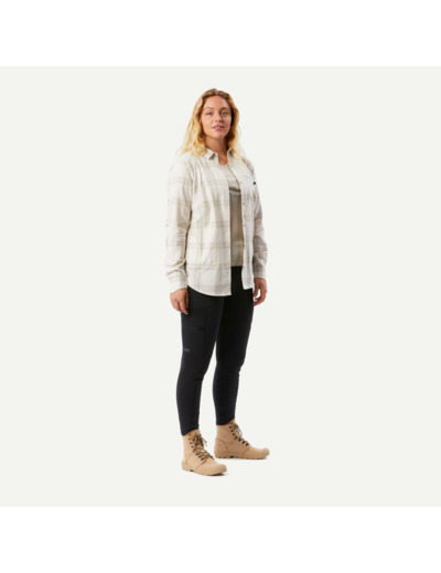 Chemise manches longues à carreaux - femme - Travel 500