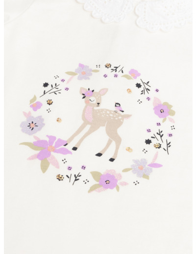 Brassière à animation biche pour bébé fille