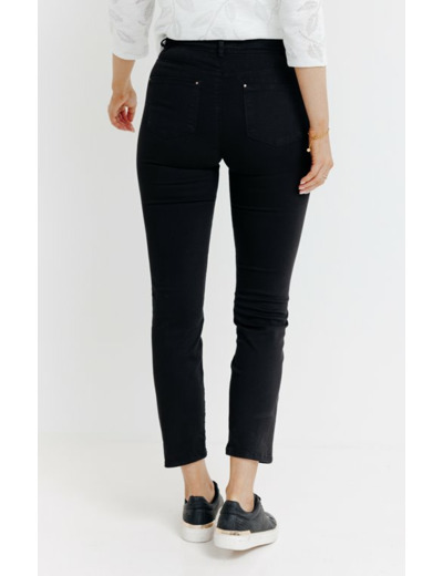 Pantalon 7/8 Brodé En Coton Viscose