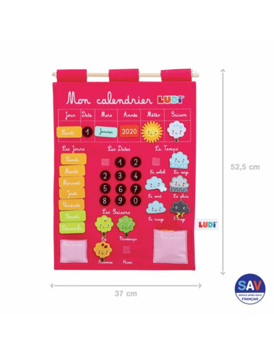 Calendrier Basic rose