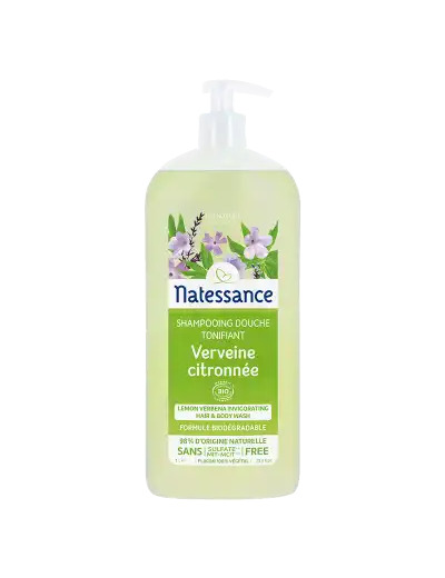 Natessance Shampooing Douche Verveine Citron 1l