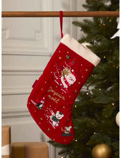 Chaussette de noël décorative