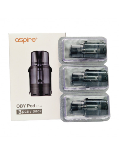 Pack de 3 pods 2ml + résistance Mesh 1.2ohm Oby Aspire