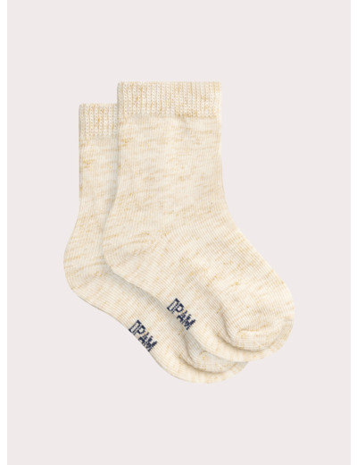 Chaussettes Beige Chiné