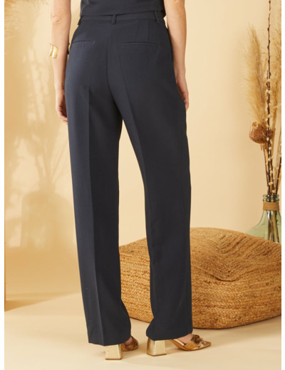 Pantalon de costume large - Bleu