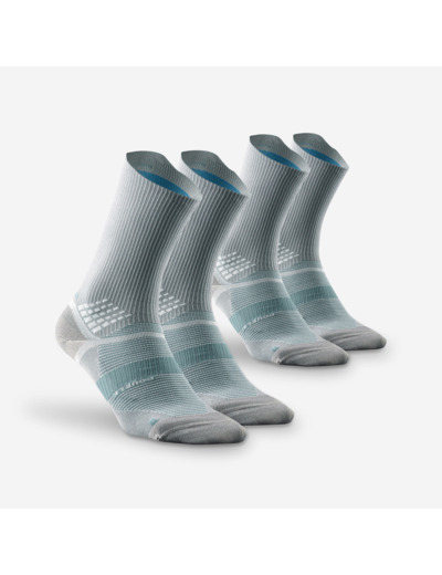 Chaussettes randonnée - Hike 520 Double High Grise x2 paires