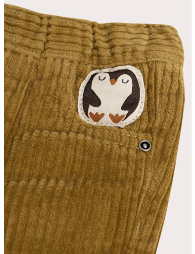 Pantalon en velours à animation pingouin pour bébé garçon