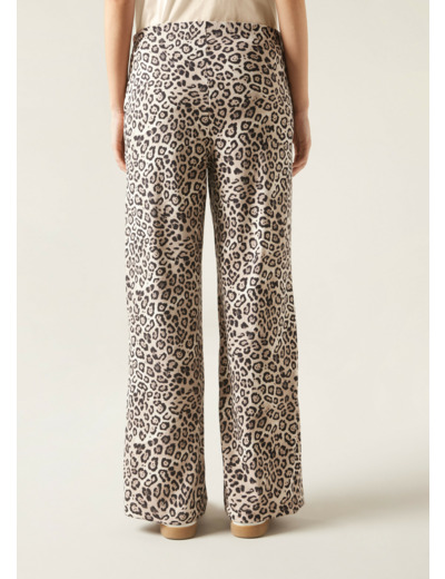 Pantalon palazzo Luxlounge à motif animalier