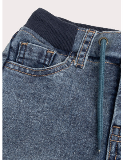 Jean denim bleu doublé chaud pour garçon