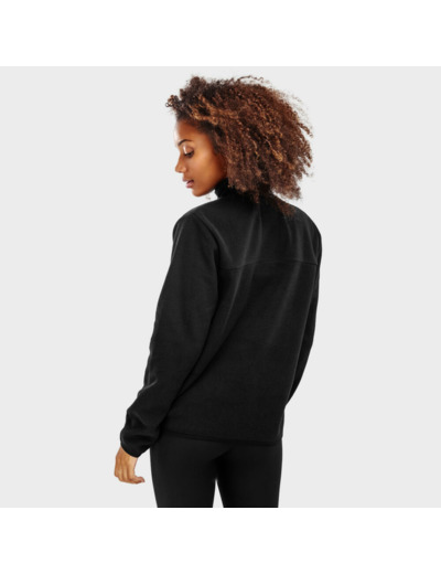 Pull polaire épais femme Sports d'hiver Shadow-W Noir