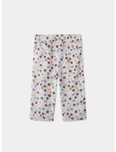 Pantalon évasé imprimé floral