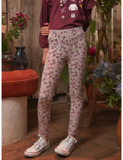 Legging à fleurs