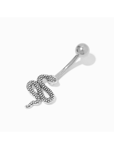 Piercing de nombril serpent 1,6 mm en titane